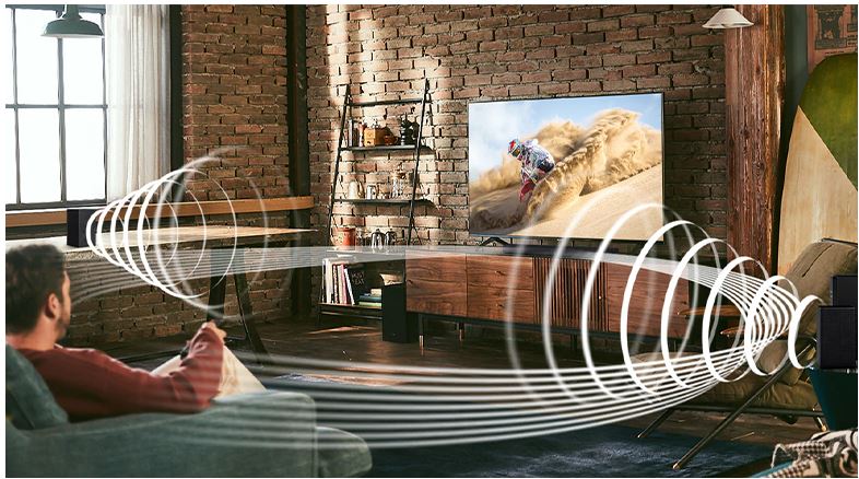 Loa thanh Samsung HW-T650 6 Công nghệ Smart Sound và công suất loa 340 W cho âm thanh sống động, mạnh mẽ