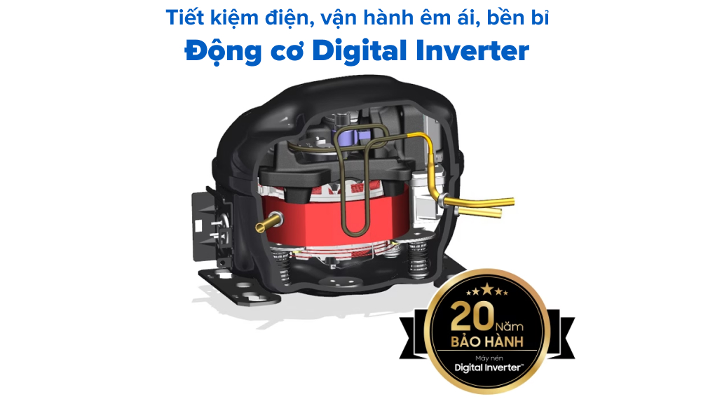 Tủ lạnh Samsung Inverter 382 lít RT38CB6784C3SV - Công nghệ Inverter Tủ lạnh Samsung Inverter 382 lít RT38CB6784C3SV - Công nghệ Inverter