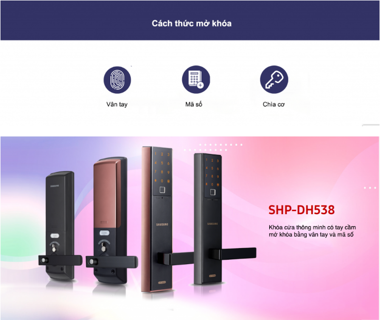 4. Các tính năng cơ bản của SHP-DH538