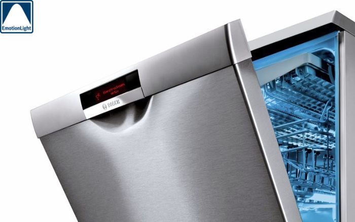7. Máy rửa bát Bosch SMS6ZCI15E tích hợp đèn chiếu sáng trong khoang máy