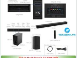 Tổng quan sản phẩm dàn âm thanh Sony 5.1 HT-S20R 400W