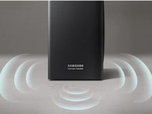 Loa samsung HW-Q70R có công suất 330 W mạnh mẽ, giải trí sống động với loa Samsung 3.1.2 kênh