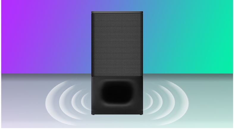 Loa soundbar HT-S350 tái tạo âm trầm mạnh mẽ, sâu lắng