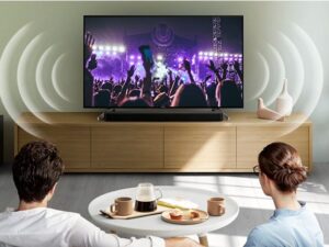 Loa soundbar HT-S350 320W cóhiết kế hiện đại, đường nét tinh tế