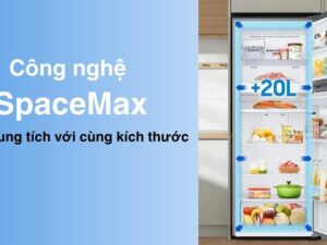 Spacemax Tủ lạnh Samsung Inverter 382 lít RT38CB6784C3SV