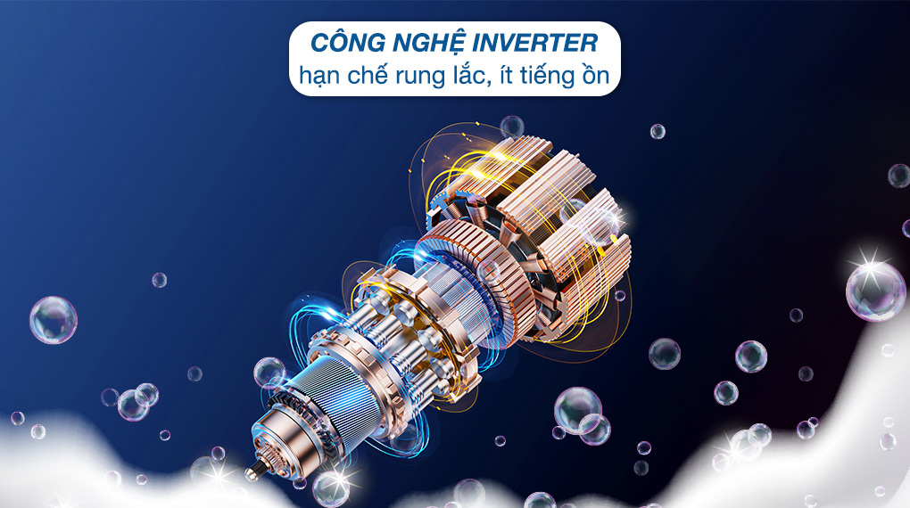 Công nghệ inverter hạn chế rung lắc, ít tiếng ồn
