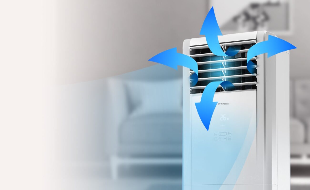Điều hòa cây Gree GVC30AL-K6NNC7A 30000BTU 1 chiều 14 Điều hòa cây Gree GVC30AL-K6NNC7A đảo gió 4 hướng