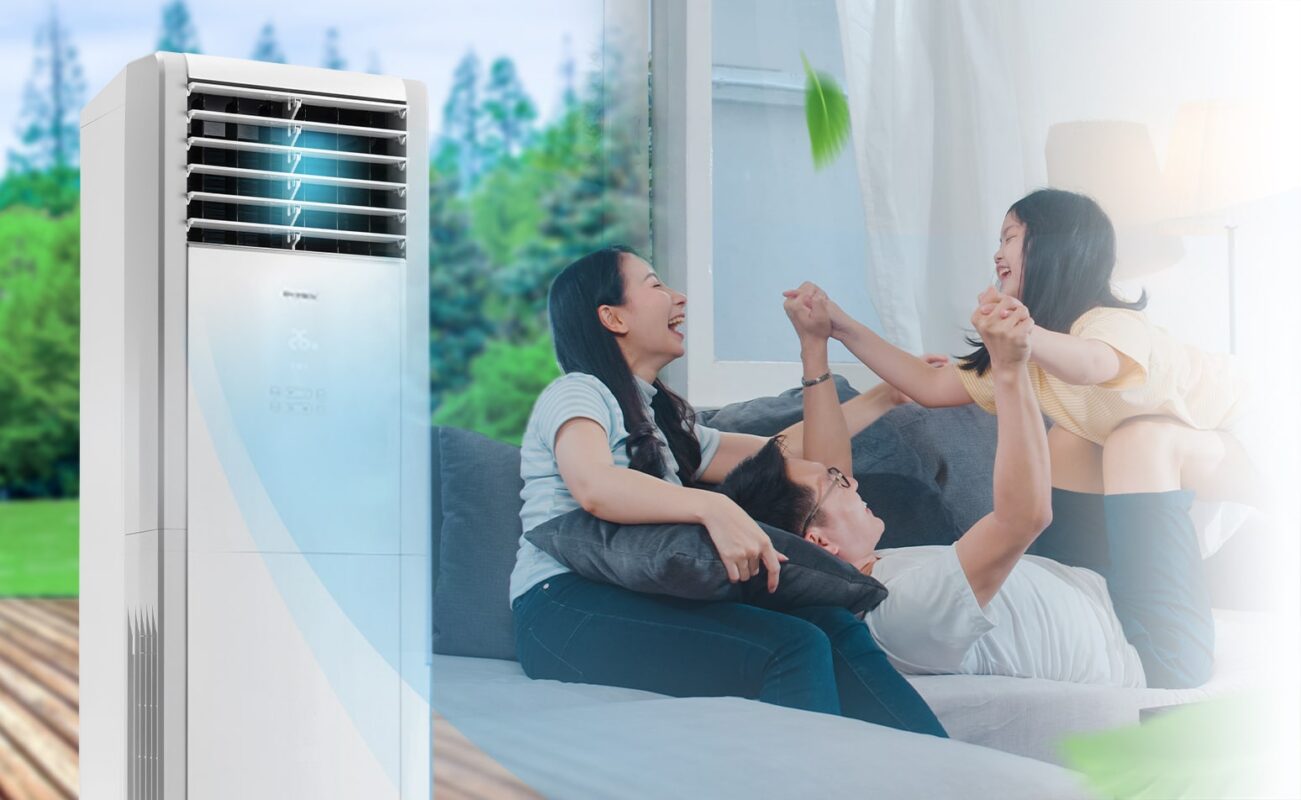 Điều hòa cây Gree GVC30AL-K6NNC7A 30000BTU 1 chiều 17 Điều hòa cây Gree GVC30AL-K6NNC7A mát lạnh tự nhiên với công nghệ REAL COOL