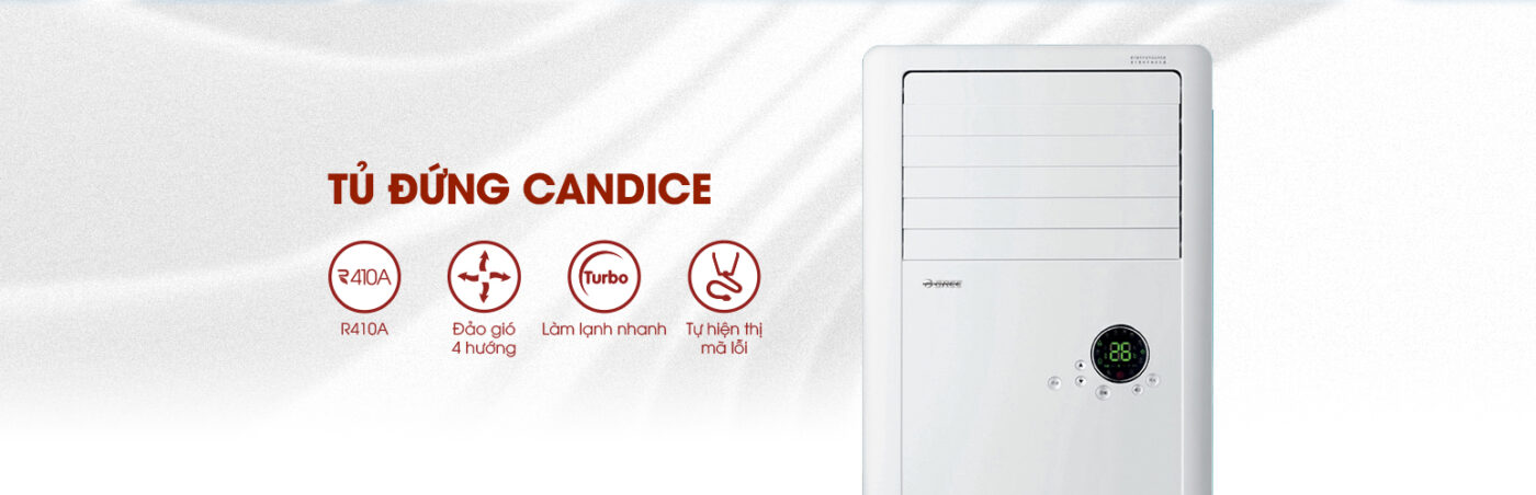 Điều hòa tủ đứng Gree GVC48AH-M3NTB1A 1 chiều 48000BTU 9 tinh nang candice
