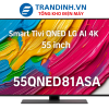 Tivi LG 55QNED81ASA | Smart Tivi QNED LG AI 4K 55 inch