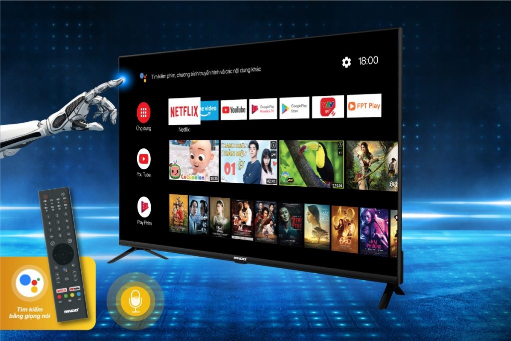 Điều khiển Tivi bằng tiếng Việt hoặc một trong 42 ngôn ngữ được Google hỗ trợ.