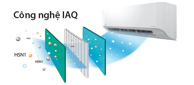Điều hoà Toshiba RAS-H10E2KCVG-V - Bộ lọc Toshiba IAQ và lưới lọc chống nấm mốc giúp kháng khuẩn, khử mùi tối ưu