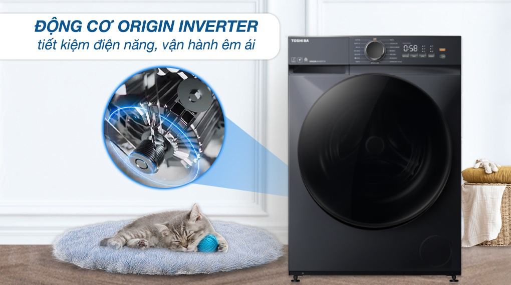 Công nghệ Origin Inverter tiết kiệm điện năng vận hành êm ái.