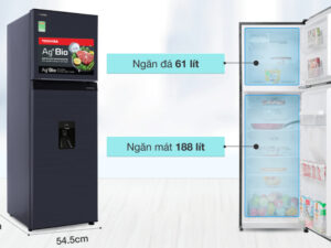 Tủ lạnh Toshiba Inverter 249 lít GR-RT325WE-PMV(06)-MG - Dung tích 249 lít