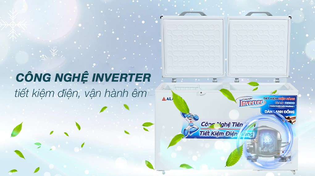 Tủ đông Alaska Inverter 419 lít HB 550CI - Công nghẹ tiệt kiệm điện Tủ đông Alaska Inverter 419 lít HB 550CI - Công nghẹ tiệt kiệm điện