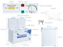 Tủ đông Alaska Inverter 419 lít HB 550CI
