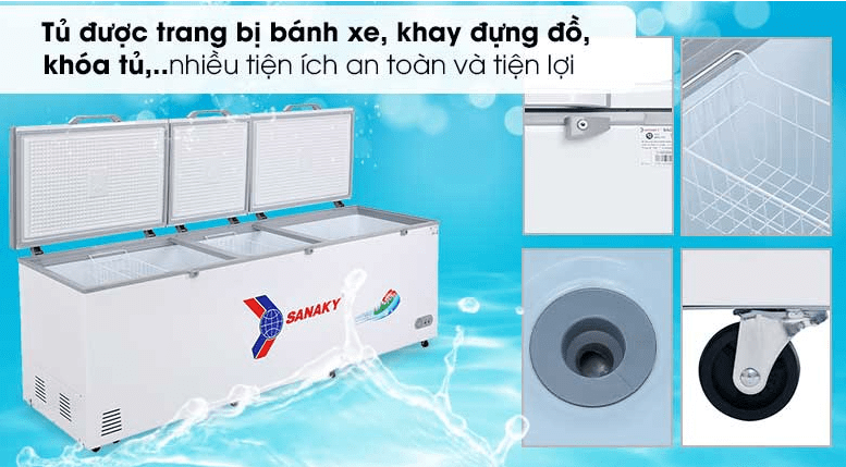 Tủ đông Sanaky 900 lít VH-1199HY 11 Tủ đông Sanaky VH-1199HY Dễ dàng điều chỉnh nhiệt độ với bảng điều khiển phía ngoài