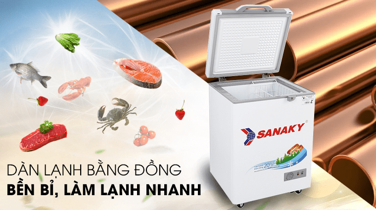 Dàn lạnh bằng đồng nguyên chất bền bỉ, hoạt động ổn định VH-1599HYK