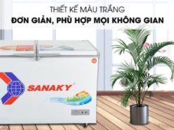 Tủ đông Sanaky VH-3699W1 với kiểu dáng hiện đại, dễ sử dụng