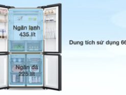 Tủ lạnh Aqua Inverter 660 lít Multi Door AQR-M727XA(GS)U1 - Dung tích
