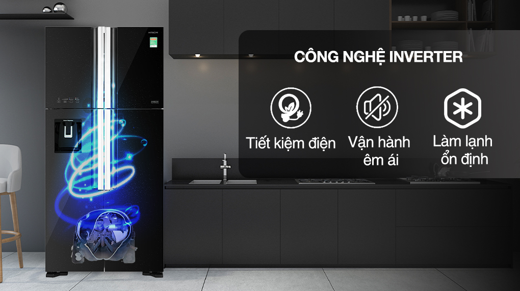 Công nghệ tiết kiệm điện trên tủ lạnh Hitachi R-FW690PGV7X GBK