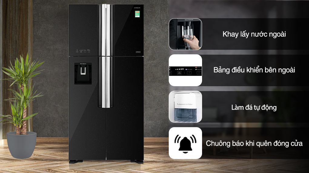 Tiện ích trang bị trên tủ lạnh Hitachi R-FW690PGV7X GBK