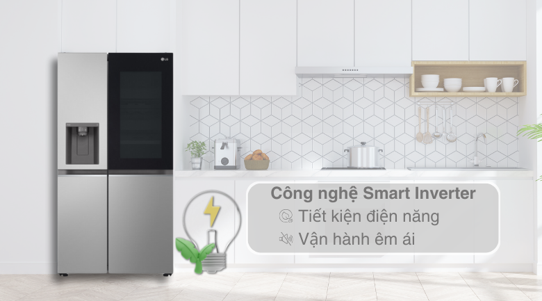 Công nghệ tiết kiệm điện - Tủ lạnh LG Inverter 635 lít Side By Side InstaView Door-in-Door GR-G257SV Công nghệ tiết kiệm điện - Tủ lạnh LG Inverter 635 lít Side By Side InstaView Door-in-Door GR-G257SV