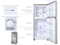 1. Phác hoạ tổng quát tủ lạnh Panasonic NR-BA190PPVN