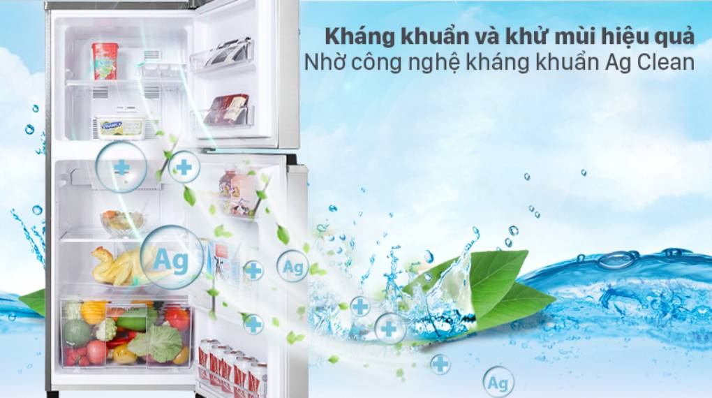 Tủ lạnh Panasonic inverter 170 Lít NR-BA190PPVN: Giá rẻ nhất 7 Công nghệ kháng khuẩn Ag Clean với tinh thể bạc Ag+ giúp khử mùi kháng khuẩn