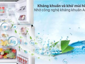 2. Công nghệ kháng khuẩn Ag Clean với tinh thể bạc Ag+ giúp khử mùi kháng khuẩn