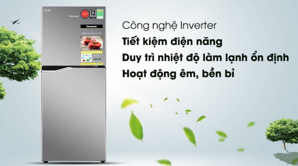 Tủ lạnh Panasonic inverter 170 Lít NR-BA190PPVN: Giá rẻ nhất 6 Công nghệ inverter vận hành êm ái, tiết kiệm điện hiệu quả