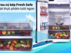 8. Ngăn rau củ kép Fresh Safe rộng rãi, duy trì độ ẩm