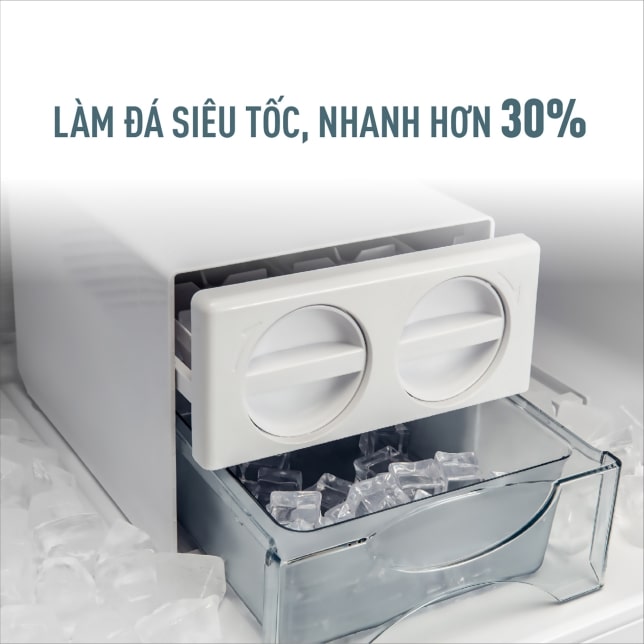 Tủ lạnh Panasonic NR-TL381BPKV inverter 366 Lít 7 3. Tính năng làm đá siêu tốc, nhanh hơn 30% trên tủ lạnh Panasonic NR TL381BPKV