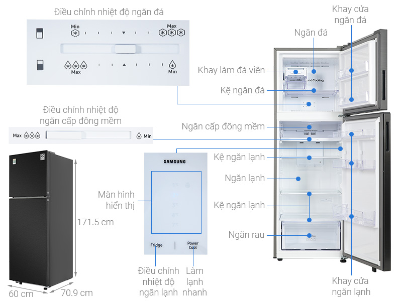 Tủ lạnh Samsung Inverter 348 lít RT35CG5424B1SV 4 Tủ lạnh Samsung Inverter 348 lít RT35CG5424B1SV