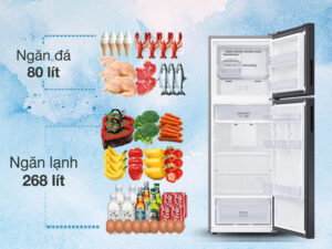 Tủ lạnh Samsung Inverter 348 lít RT35CG5424B1SV - Dung tích ngăn đá 80 lít, ngăn lạnh 268 lít