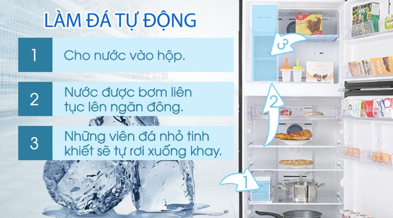 Tủ lạnh Samsung Inverter 380 lít RT38K50822C/SV 10 Lam đá tự động