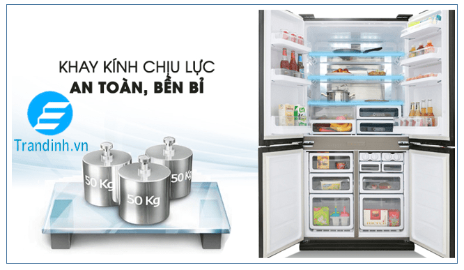 Thiết kế khay kính chịu lực bền bỉ SJ-FX688VG-BK