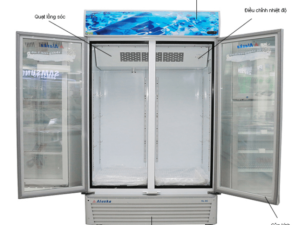 Phác hoạ tổng quát hình ảnh tủ mát Alaska 1200 lít SL12C