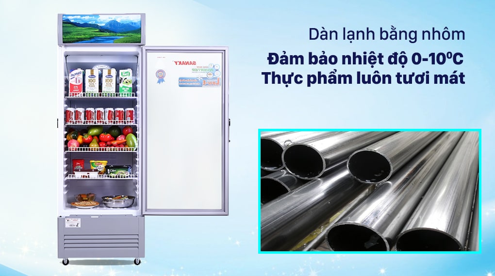 TM.VH358K3L Hiệu suất dẫn khí tốt và làm mát nhanh nhờ dàn lạnh ống nhôm