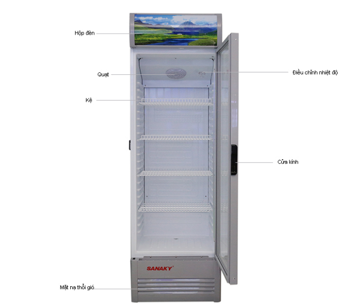 Tủ mát Sanaky 400 lít VH408K 4 Hình ảnh tổng quát tủ mát Sanaky 400 lít VH408K