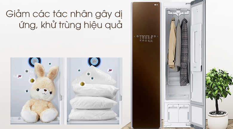 Tủ chăm sóc quần áo thông minh LG Styler S3RF - Giảm tác nhân gây dị ứng