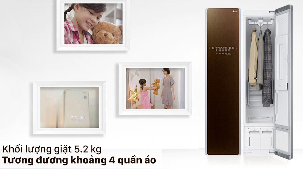 Tủ chăm sóc quần áo thông minh LG Styler S3RF - Khối lượng giặt