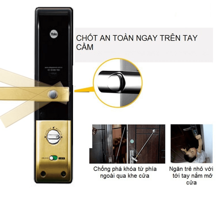Khóa vân tay Yale YDM 4109+ Gold 5 YDM 4109 Gold 4 1
