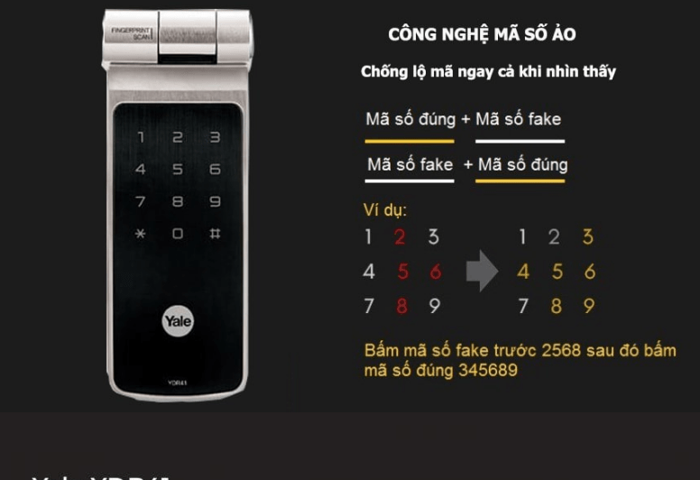 Khóa vân tay Yale YDR 41