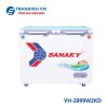 Tủ đông mặt kính Sanaky VH-2899W2KD 220L 2 ngăn 2 cánh