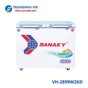 Tủ đông mặt kính Sanaky VH-2899W2KD 220L 2 ngăn 2 cánh