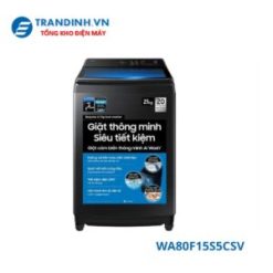 Máy giặt Samsung WA80F15S5CSV | 15kg cửa trên Inverter