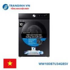 Máy giặt Samsung WW10DB7U34GBSV | 10kg cửa ngang Inverter