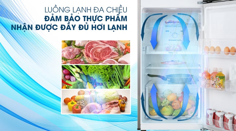 Tủ lạnh Samsung RT22M4032BY/SV có công nghệ làm lạnh vòm lan tỏa đến mọi nơi