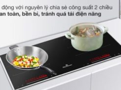 1. Bếp từ Bluestone ICB-6917 thiết kế 2 vùng nấu linh hoạt